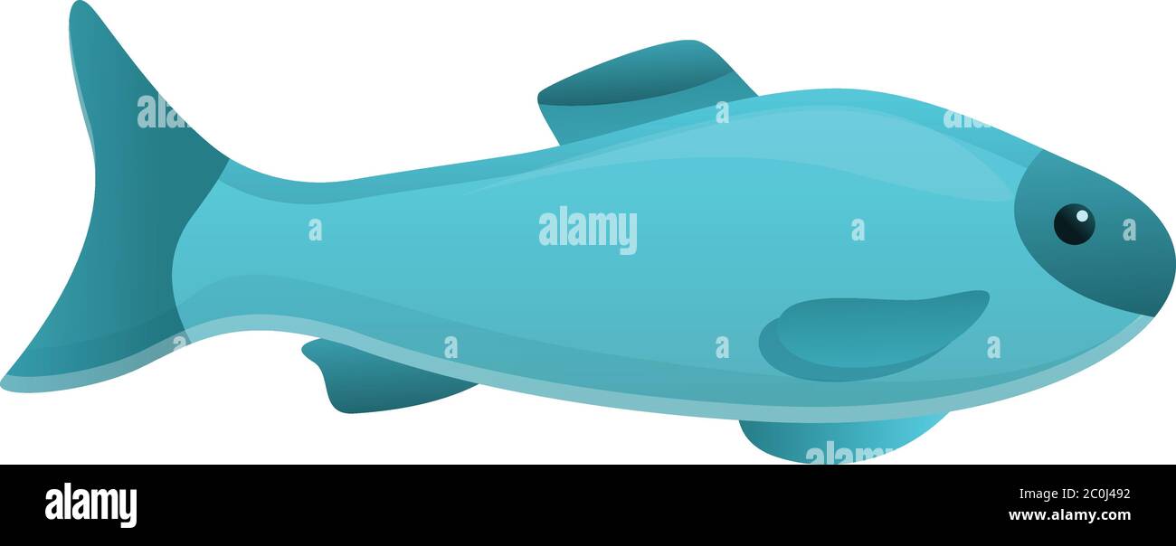 Aquatic fish icon. Cartoon of aquatic fish vector icon for web design ...