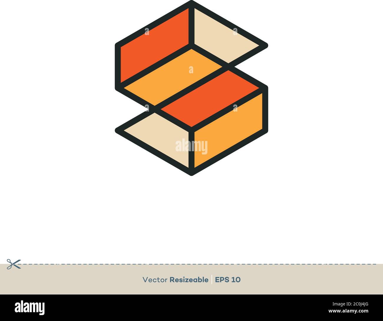 Geometric S Letter Hexagon Shape Icon Vector Logo Template Illustration ...