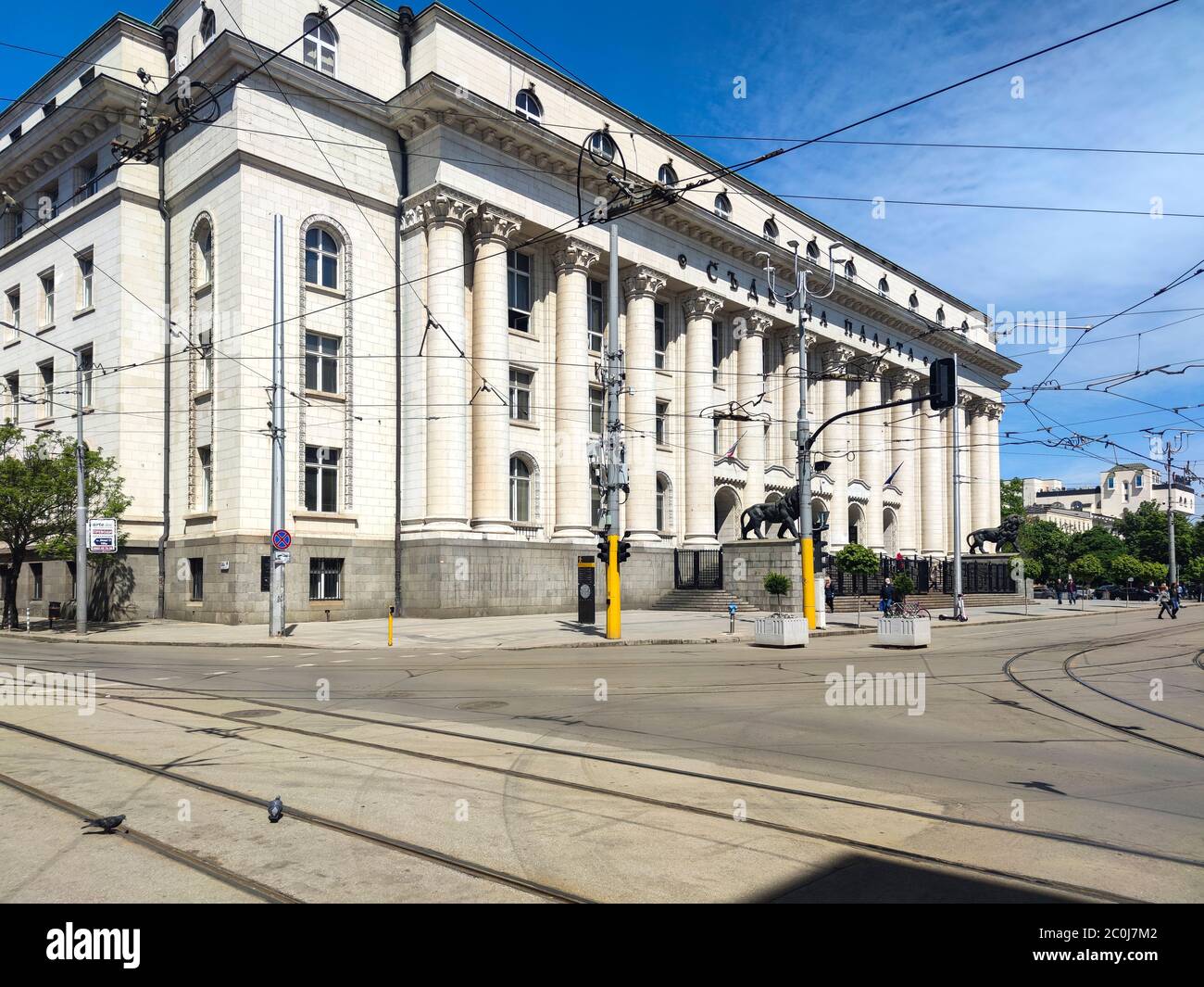 SOFIA, BULGARIA - MAY 5, 2020:  Building of Palace Of Justice (Sofia Court House) in city of Sofia, Bulgaria Stock Photo