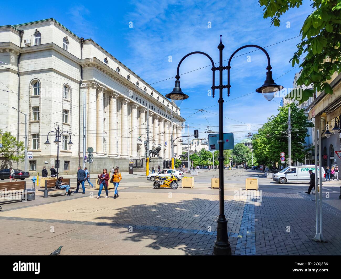 SOFIA, BULGARIA - MAY 5, 2020:  Building of Palace Of Justice (Sofia Court House) in city of Sofia, Bulgaria Stock Photo