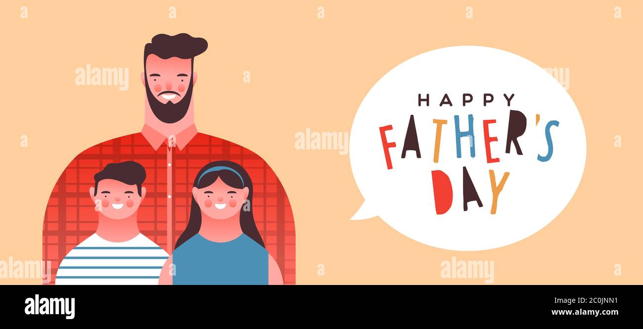 Vector - Feliz Día del Padre papá americano USA Fotografía de stock - Alamy