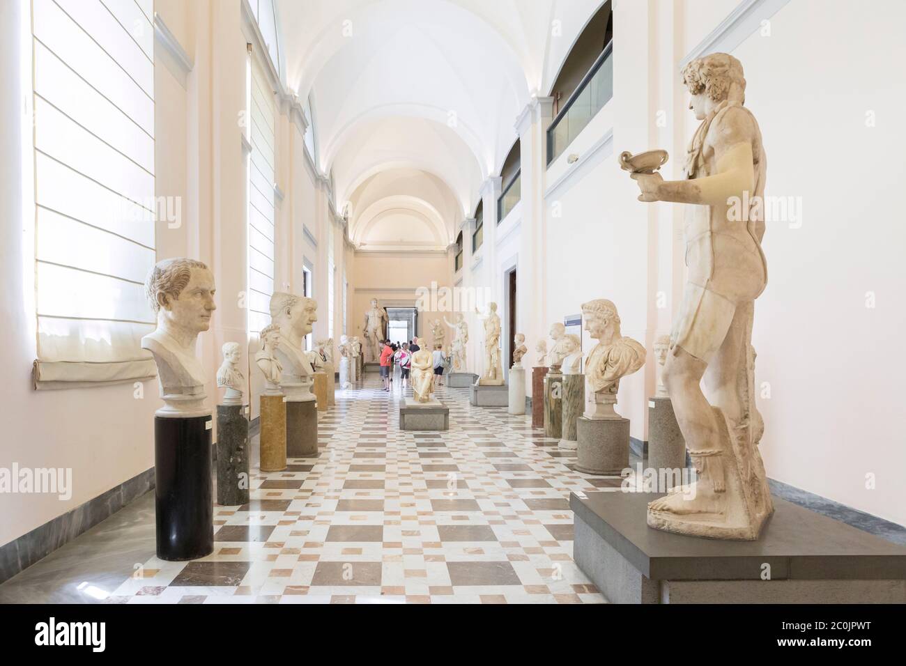 The national archaeological museum, interior, Naples, Italy Stock Photo