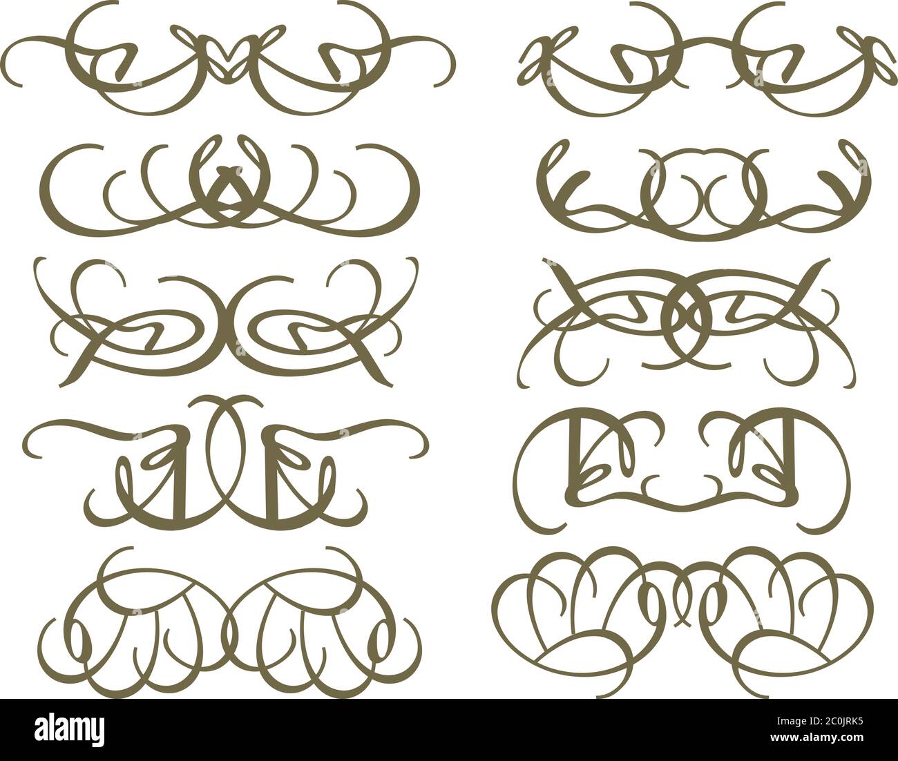 Vector vintage decorative design elements illustration Stock Vector ...