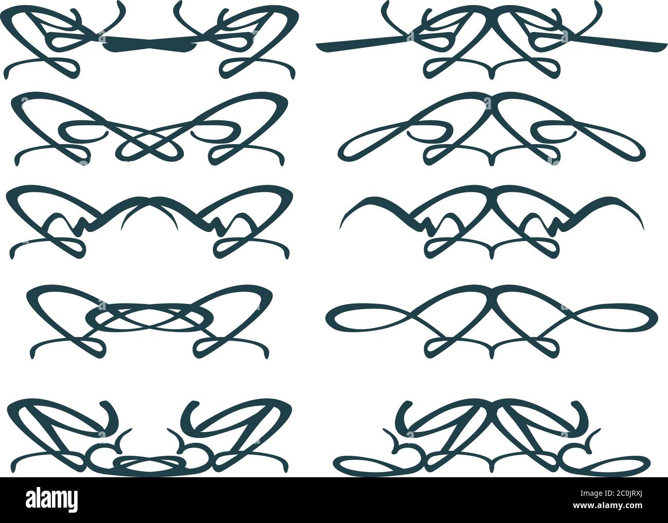 Vector vintage decorative design elements illustration Stock Vector ...