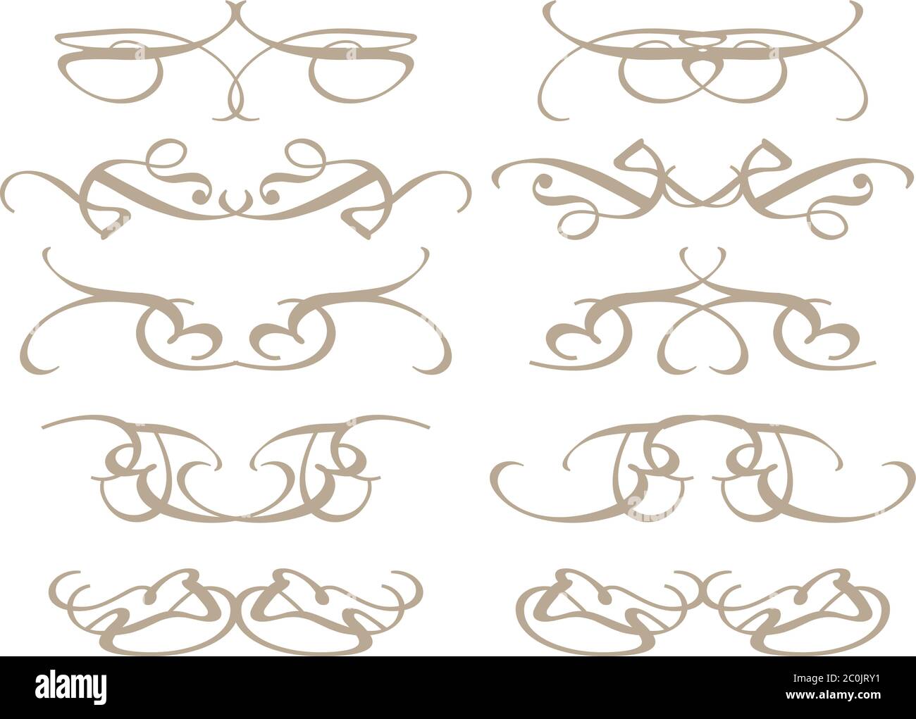 Vector vintage decorative design elements illustration Stock Vector ...