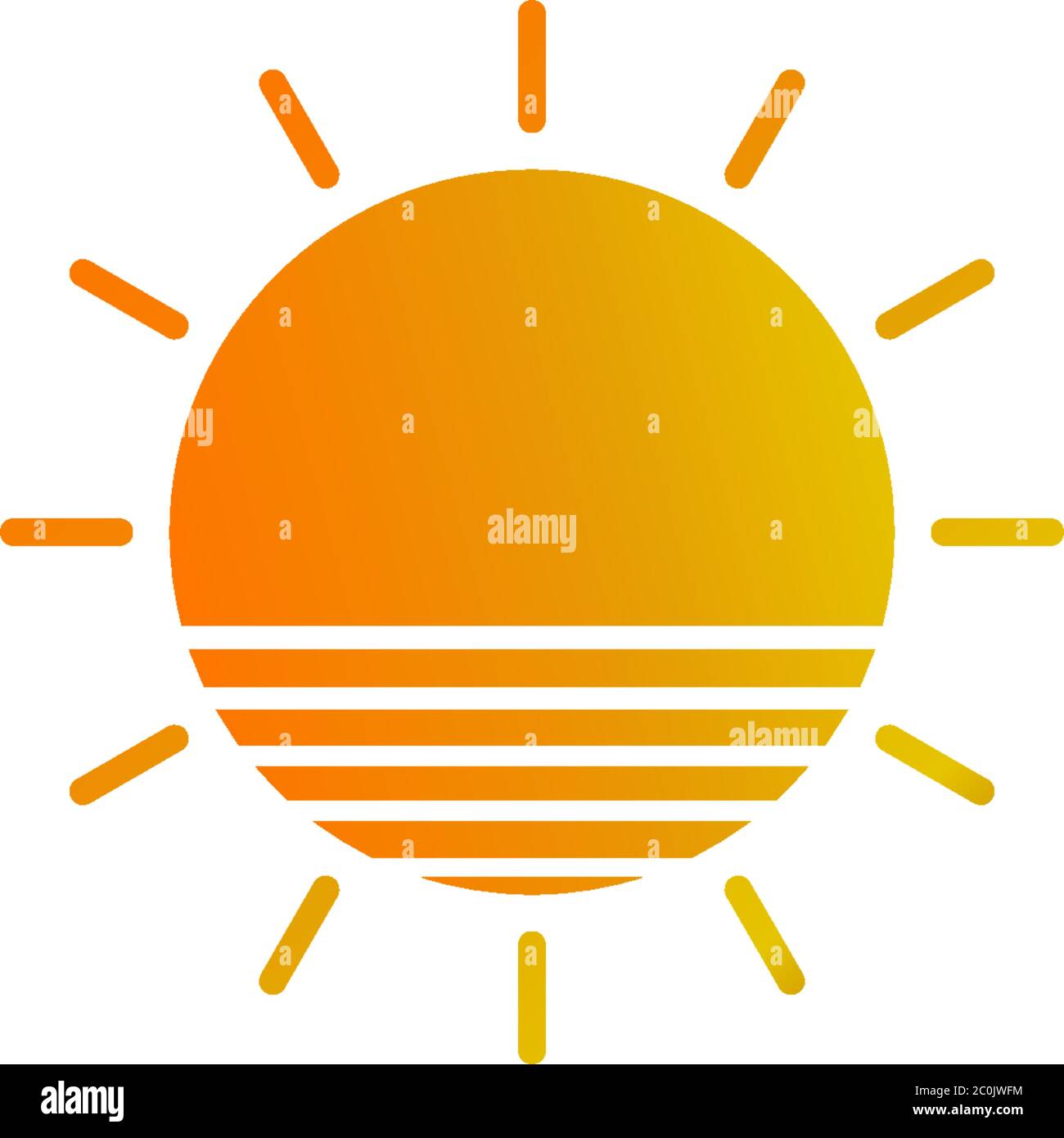 Sun logo icon template illustration Stock Vector Image & Art - Alamy