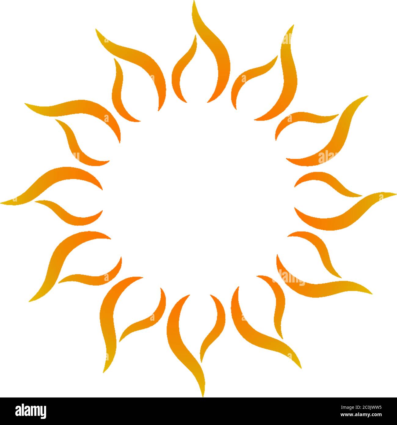 Sun logo icon template illustration Stock Vector Image & Art - Alamy