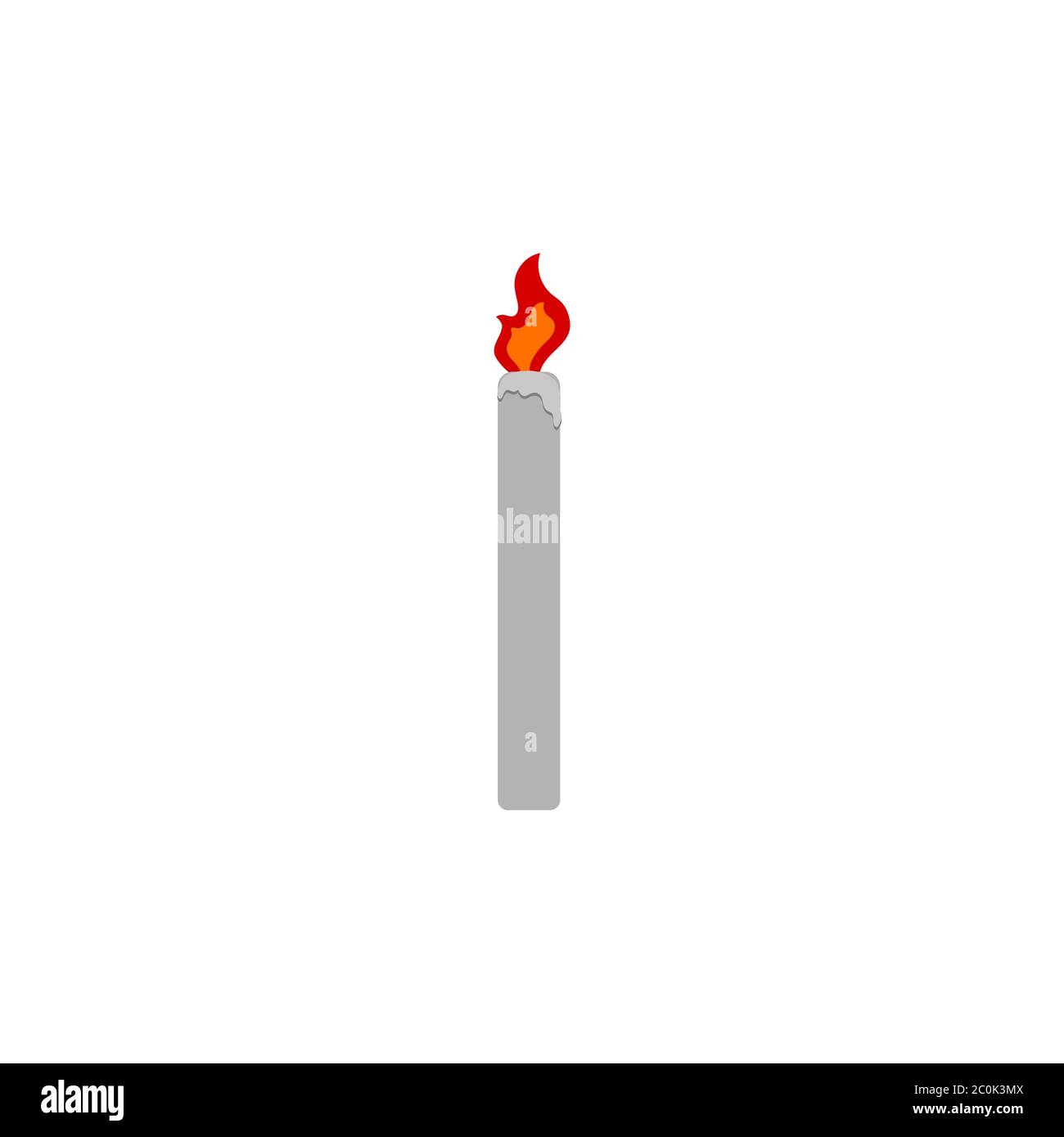 candle vector design template illustration Stock Vector