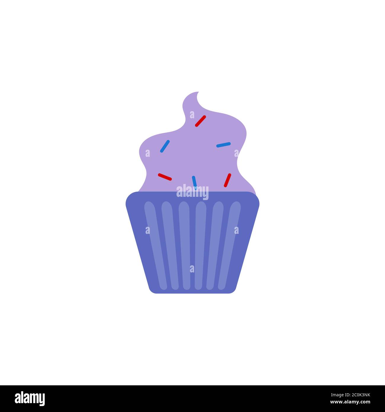 cupcake vector design template illustration Stock Vector