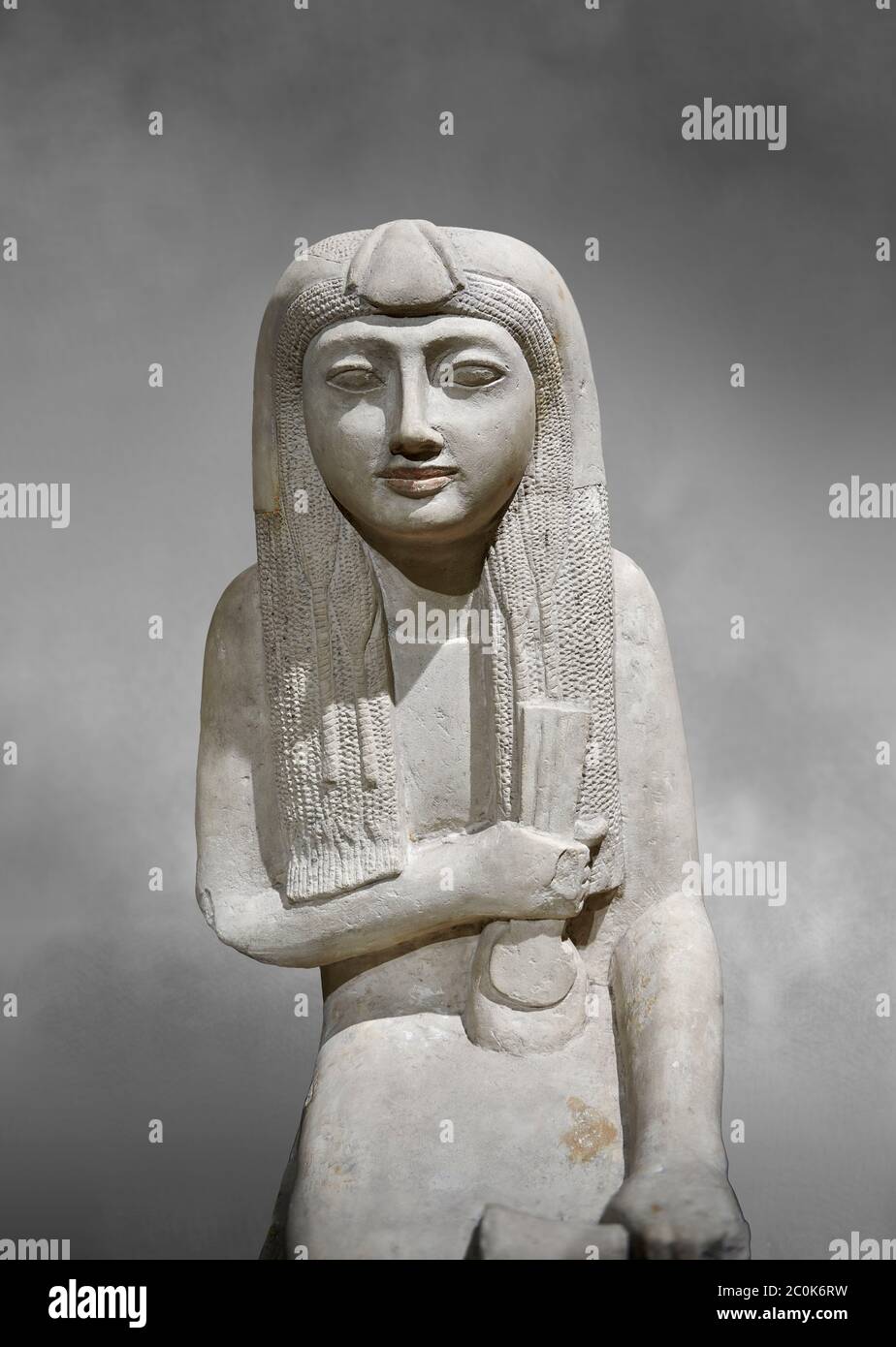Ancient Egyptian statue of Hel, limestone, New Kingdom, late