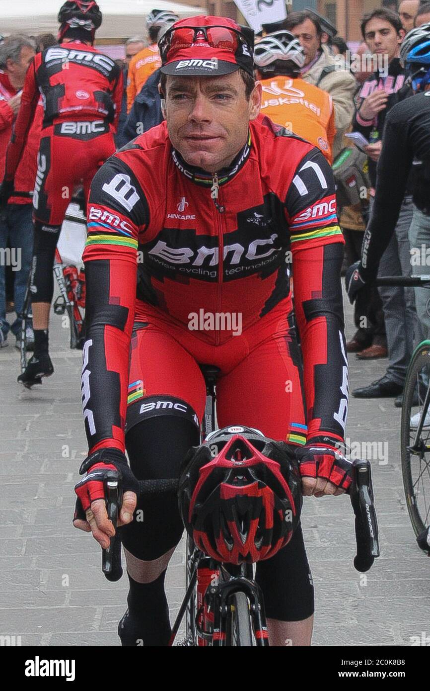 Cadel Evans  of BMC Racing Team during the Tirreno Adriatico  2011, Stage 5 cycling race,Chieti - Castelraimondo (240 Km) on March13, 2011 in Castelraimondo, Italie - Photo Laurent Lairys / DPPI Stock Photo