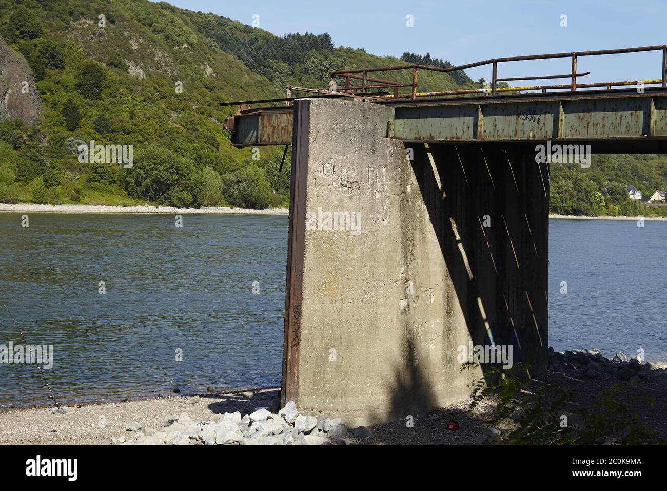 Remagen (Germany) - Bridge from Remagen Stock Photo