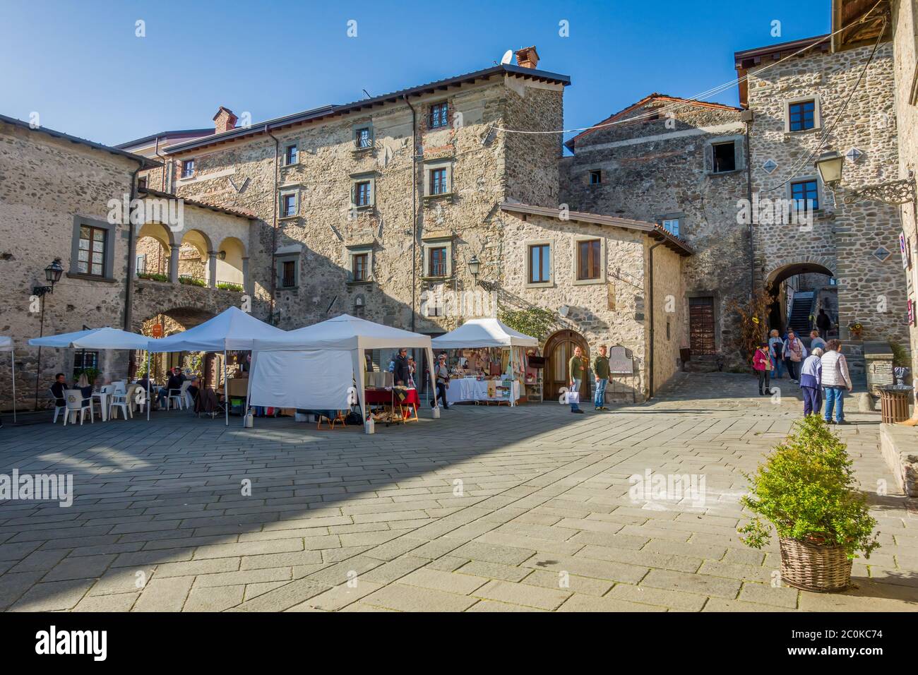 Filetto (Lunigiana, Massa Carrara, Tuscany, Italy) - Street of the ancient village Stock Photo