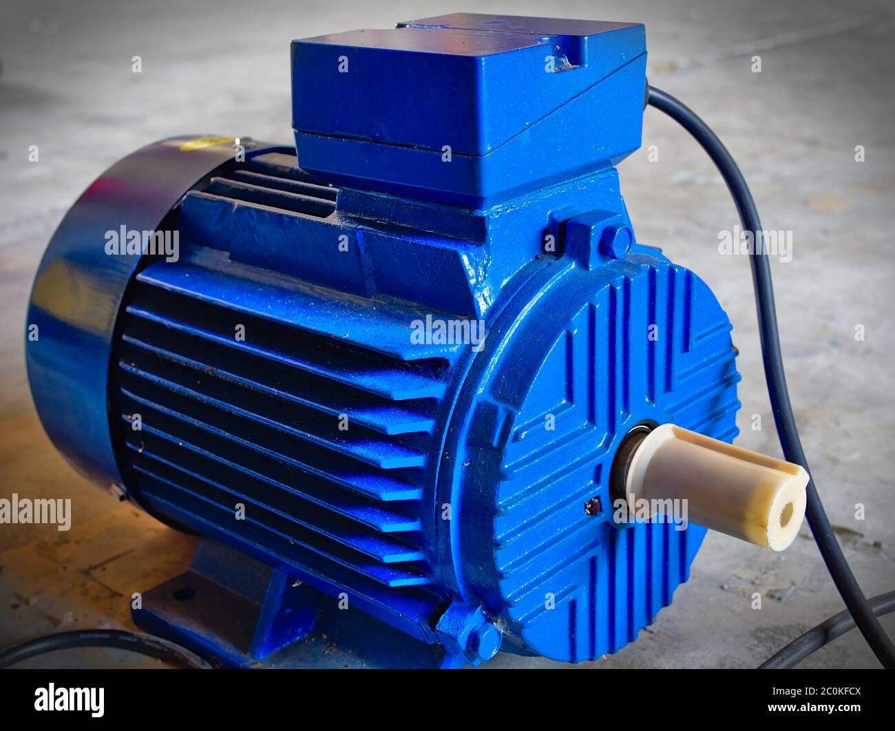 An exhaust fan motor without impeller blade Stock Photo