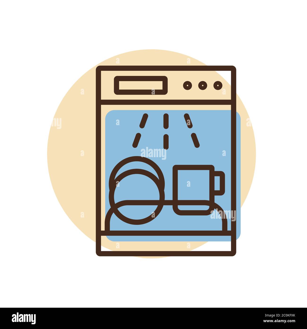 Dishwasher Vector Art & Graphics