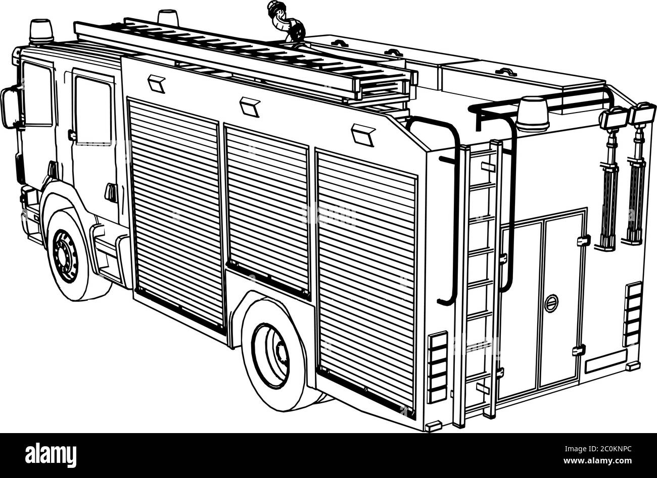 Fire Engine  Drawing Skill