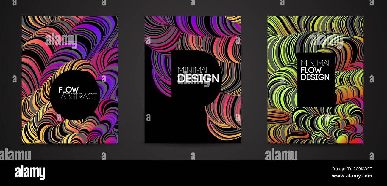 Modern abstract design background Rainbow Flow motion Stock Vector ...