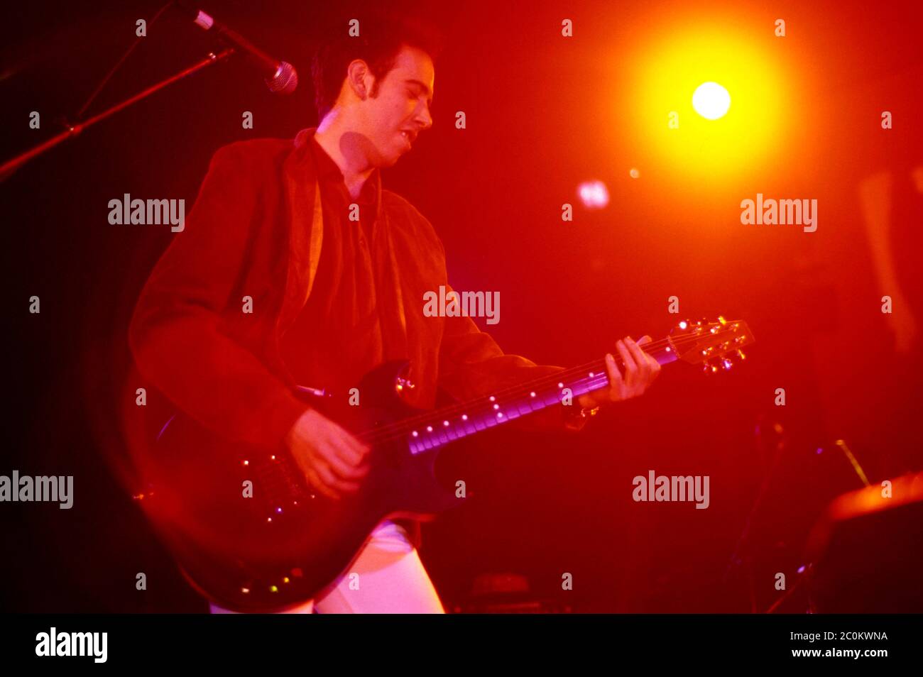 Mick Jones of Big Audio Dynawithe live at the Brixton Academy. London