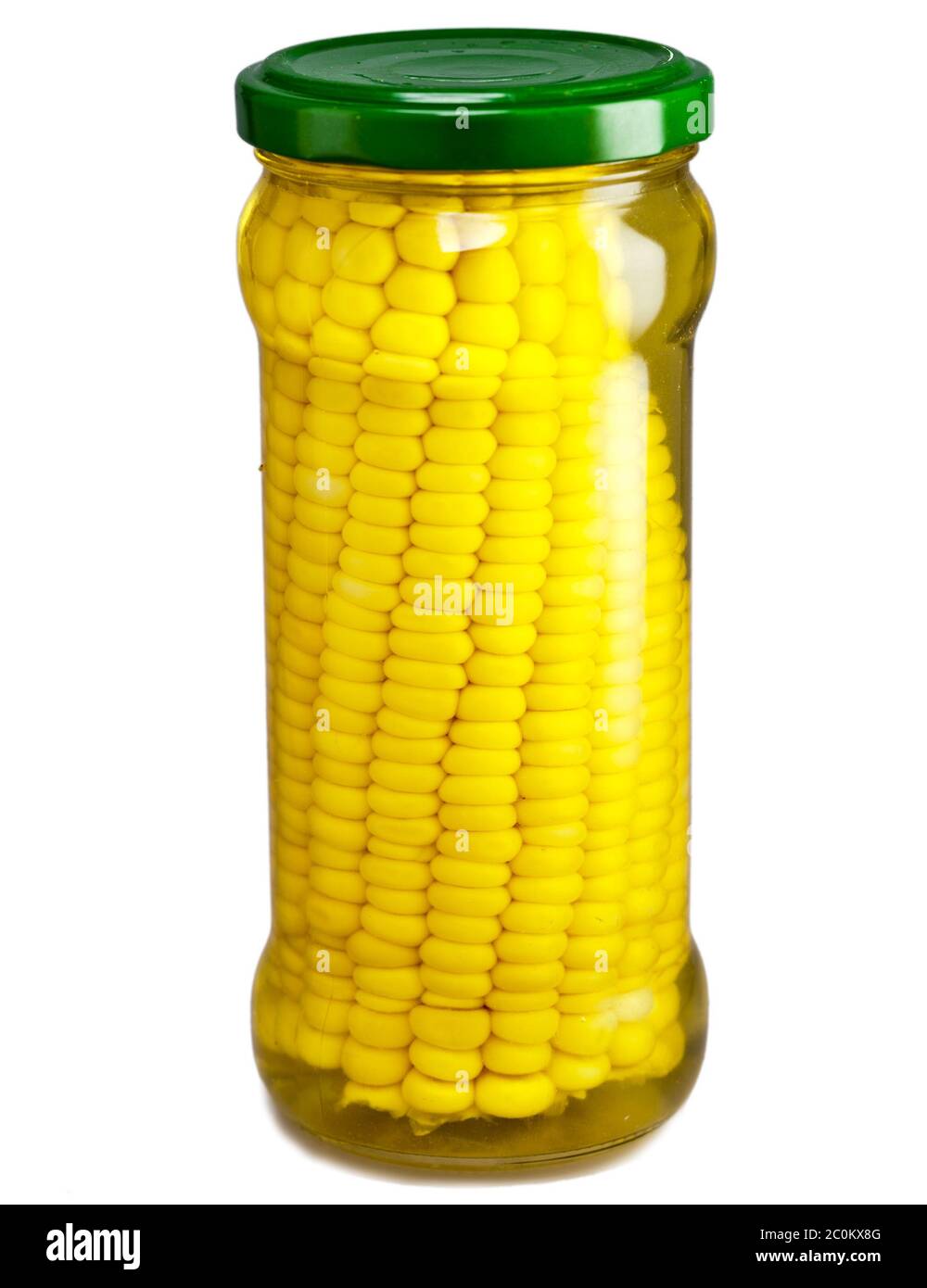 The corn preserved in a glass jar Stock Photo Alamy
