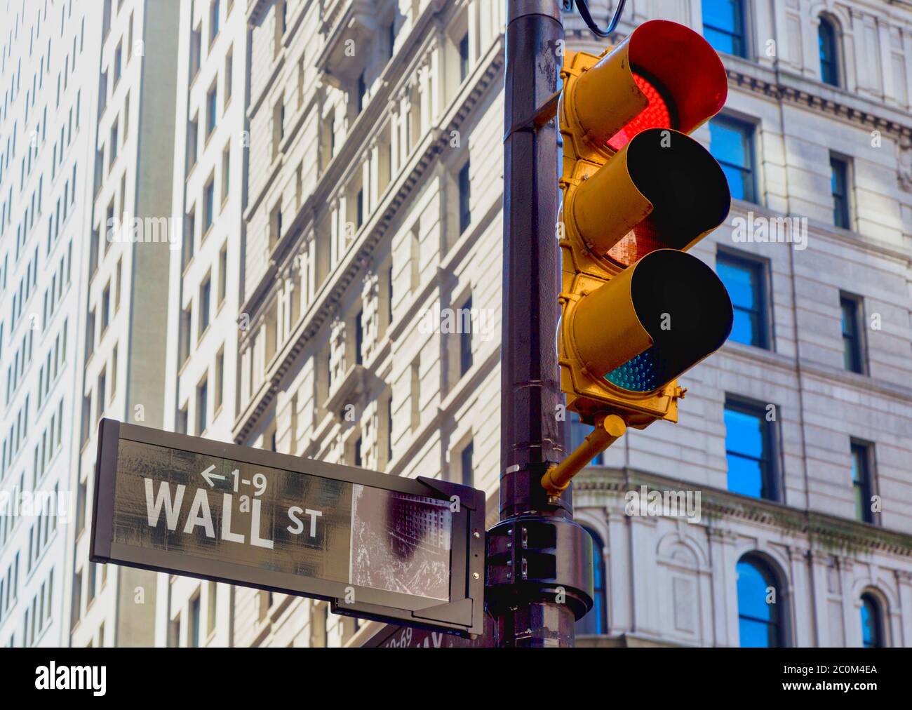 New York, New York State, United States of America. Traffic lights at