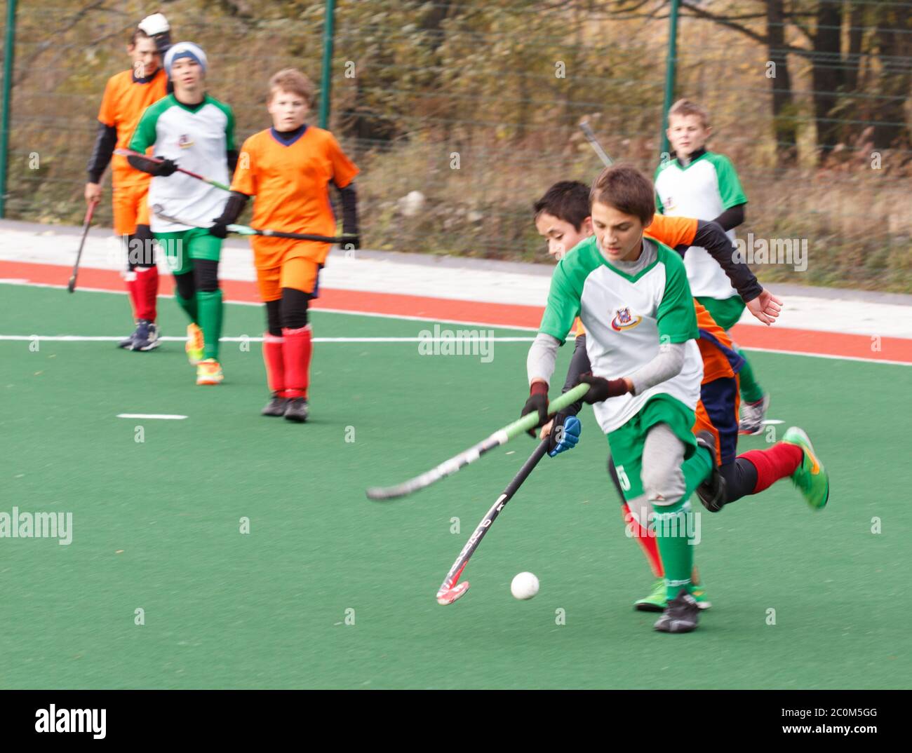 Youth field hockey competition Stock Photo Alamy