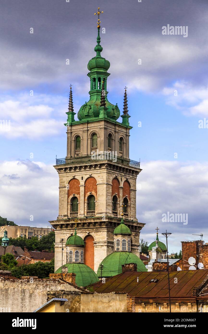 Panorama of the Lvov Stock Photo