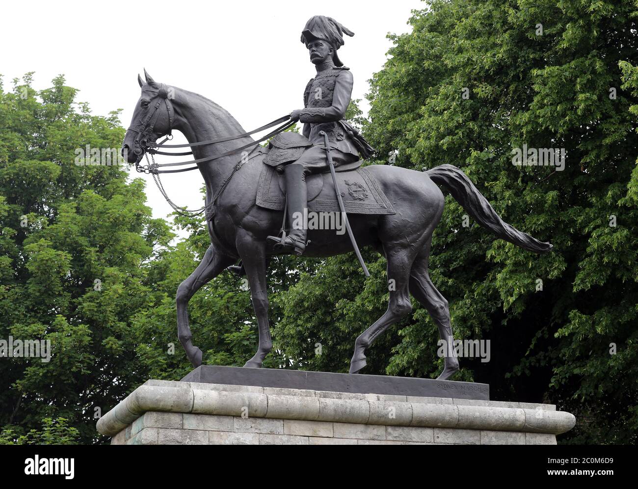 A statue of Lord Kitchener in Chatham, Kent Stock Photo Alamy
