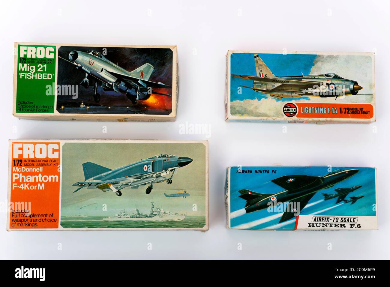 Vintage plastic model aircraft kits Stock Photo Alamy