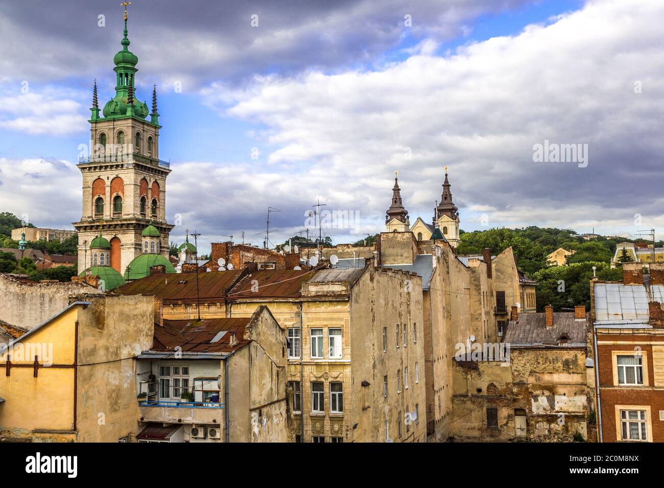 Panorama of the Lvov Stock Photo