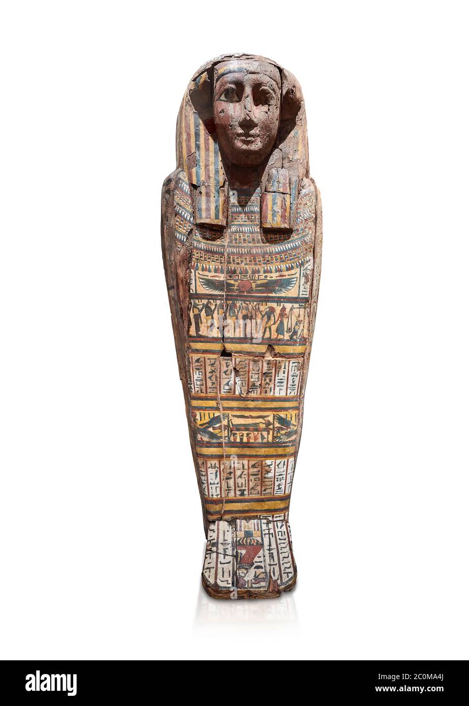 Ancient Egyptian wooden sarcophagus - the tomb of Tagiaset