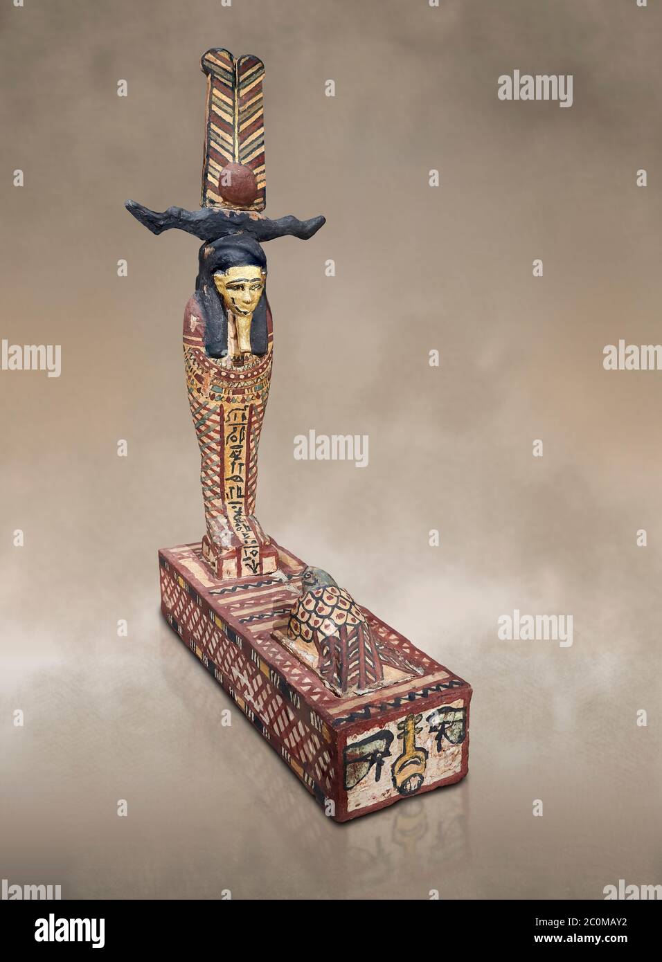 Ancient Egyptian wooden statue of Ptah Sokar Osiris, Ptolemaic Period