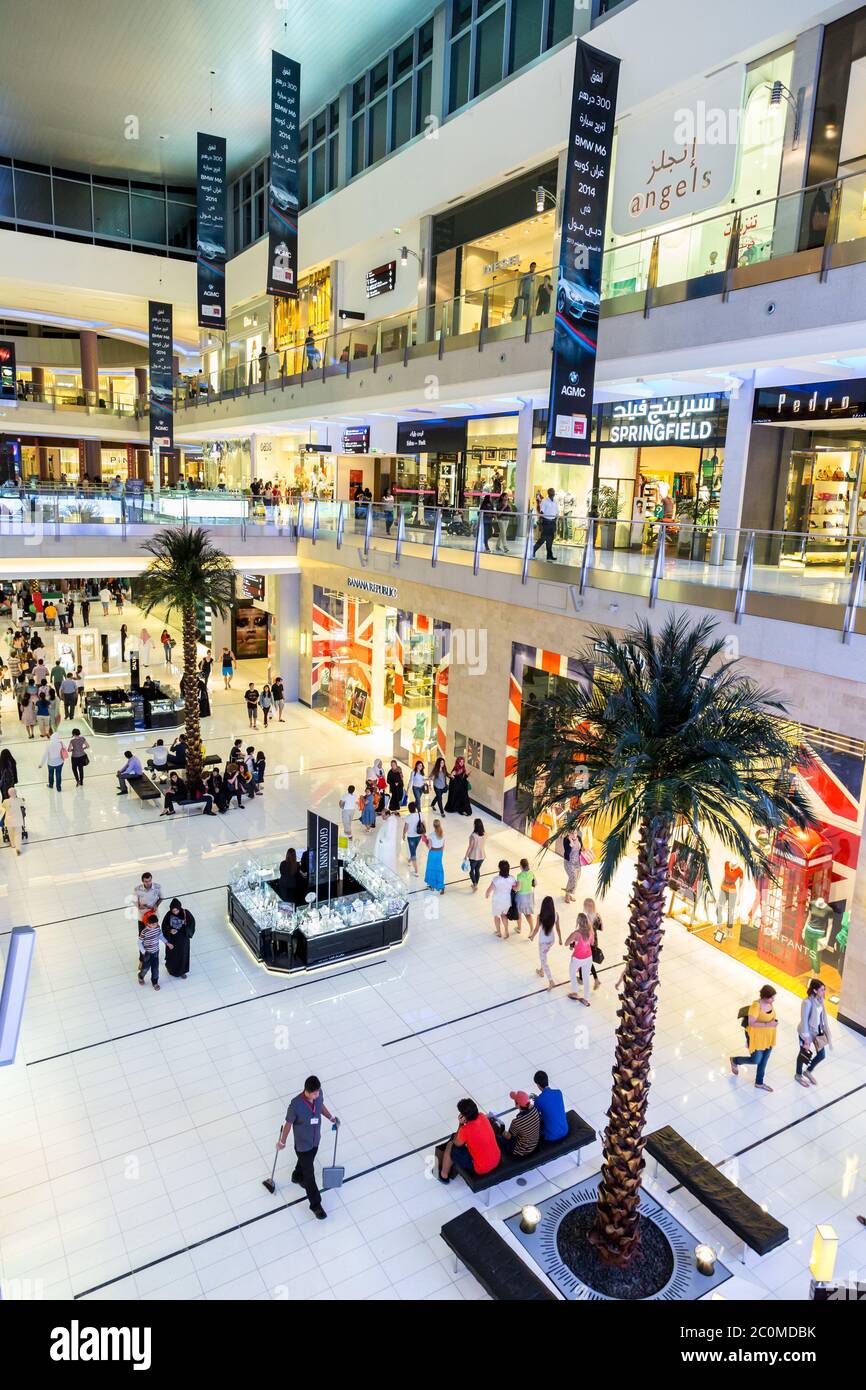 Interior View of Dubai Mall - world's largest shopping mall Stock Photo -  Alamy
