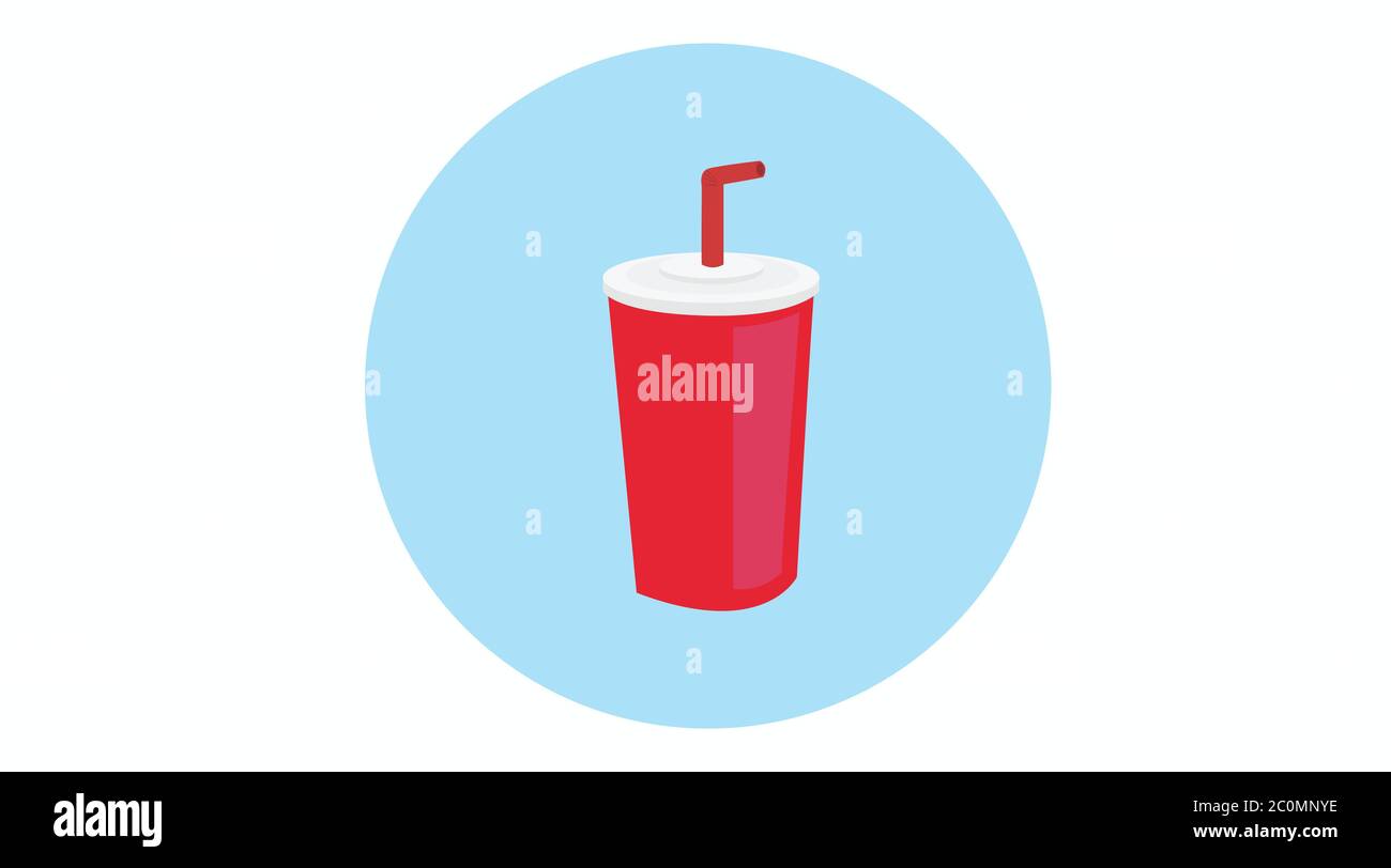 Vector Illustration. Soda Icon or Sign Stock Vector Image &amp; Art - Alamy