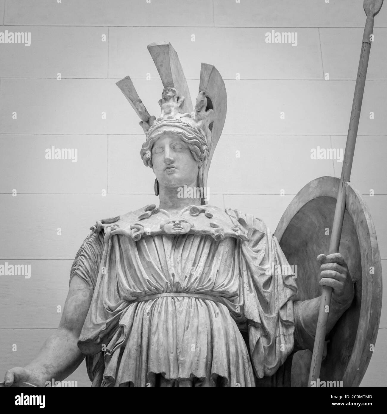 Athena the ancient Greek goddess statue Stock Photo