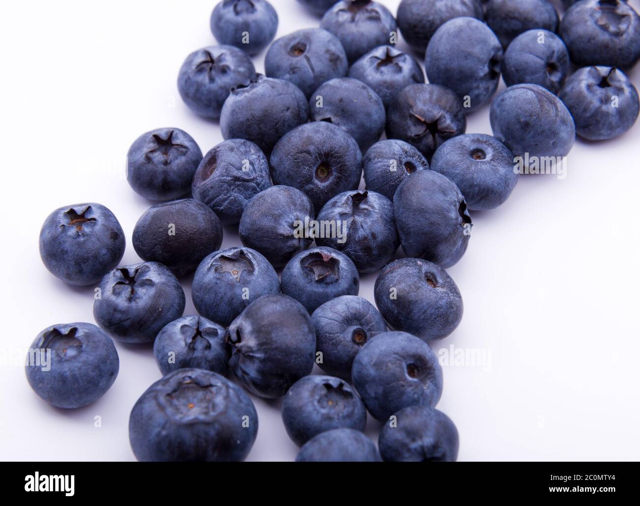 Blueberries on white background isolated Stock Photo