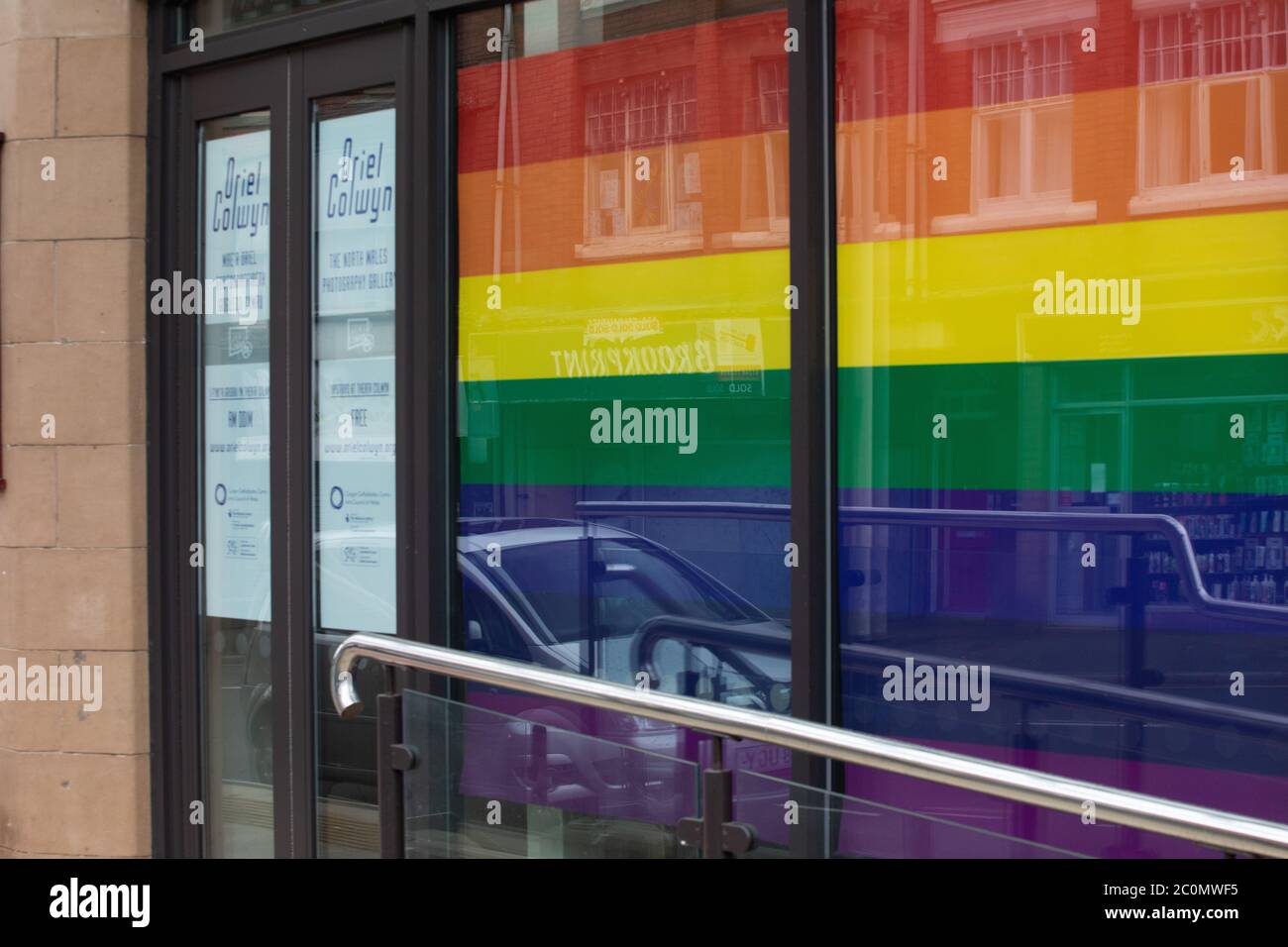 Rainbow for key workers in hospitals and care workers hi-res stock ...