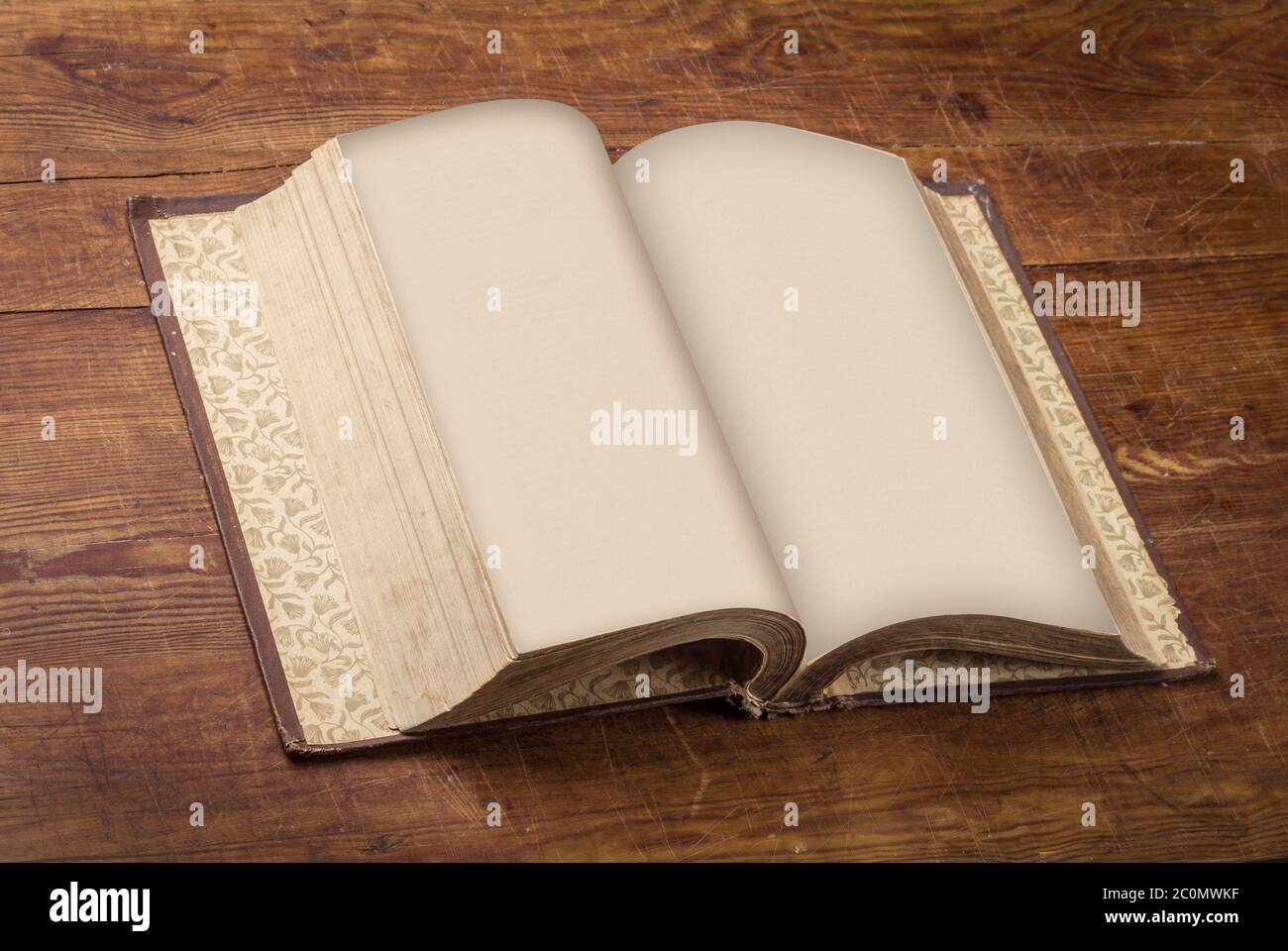 Open old book back hi-res stock photography and images - Alamy