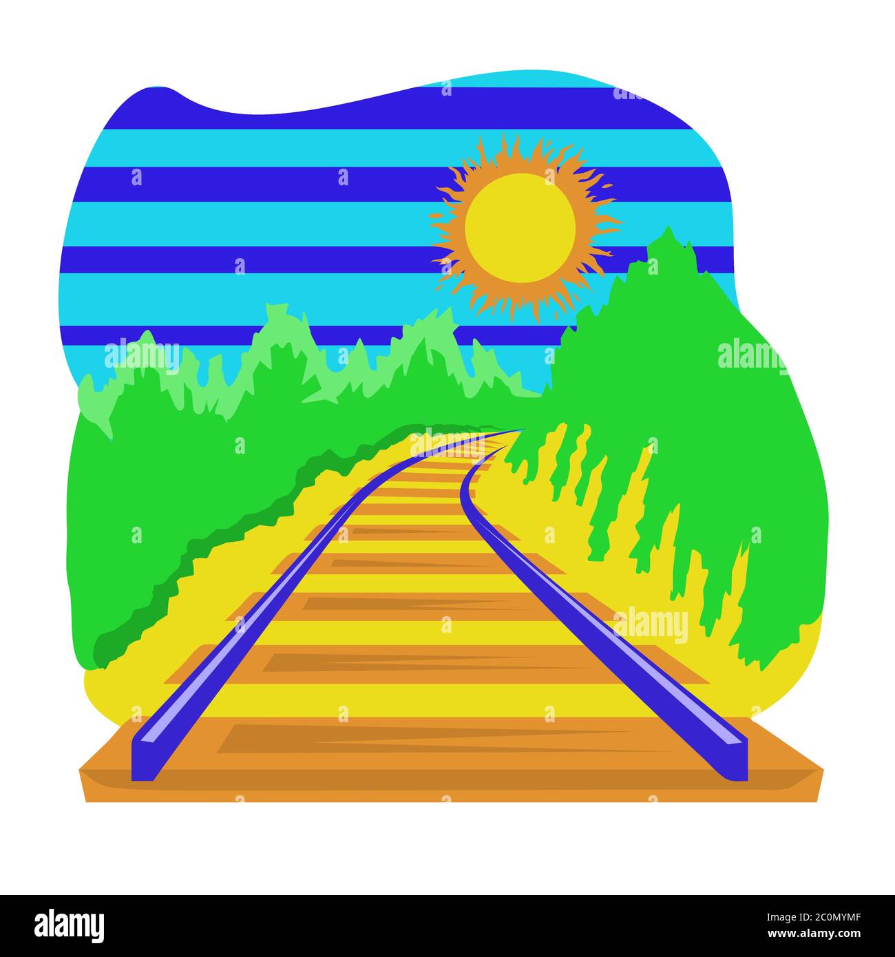 Track metal Stock Vector Images Alamy