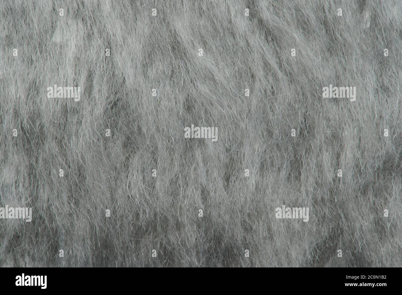 Soft furry grey texture background macro close up view Stock Photo