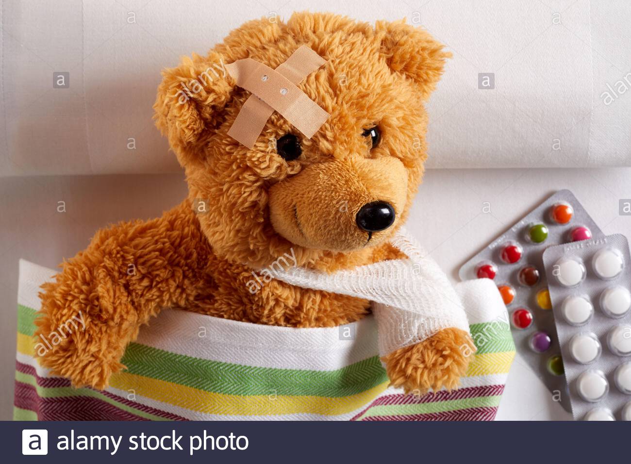 feel better teddy bear with arm sling