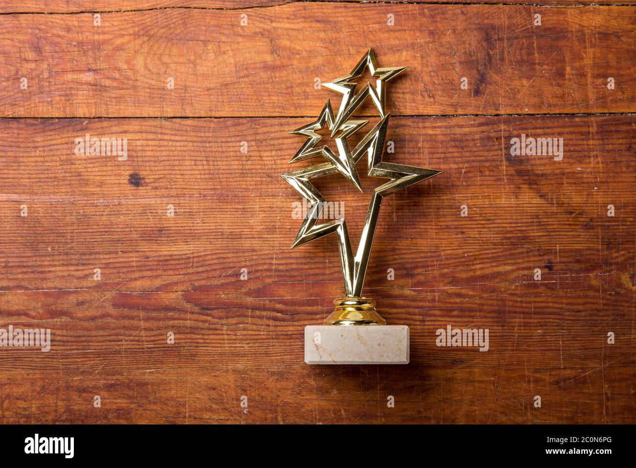 star award with space for text on white background Stock Photo