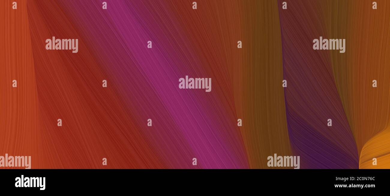 creative curved speed lines background or backdrop with saddle brown ...