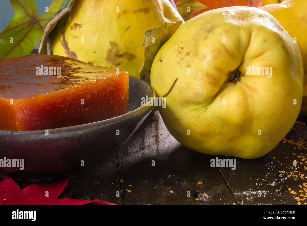 Homemade quince candy with raw fruits Stock Photo Alamy