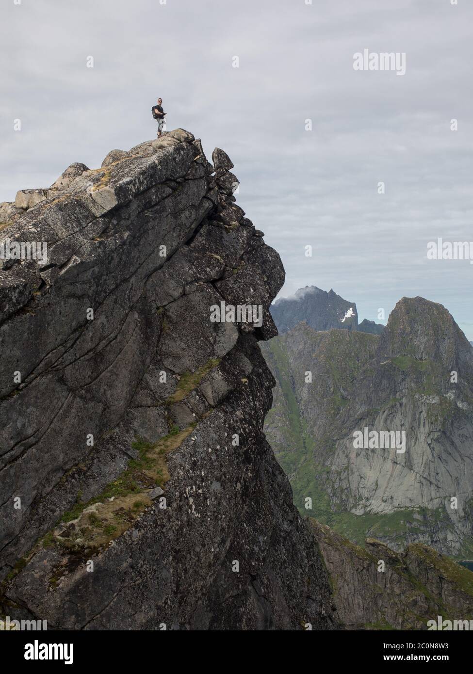 Hiker on arctic circle hi-res stock photography and images - Alamy