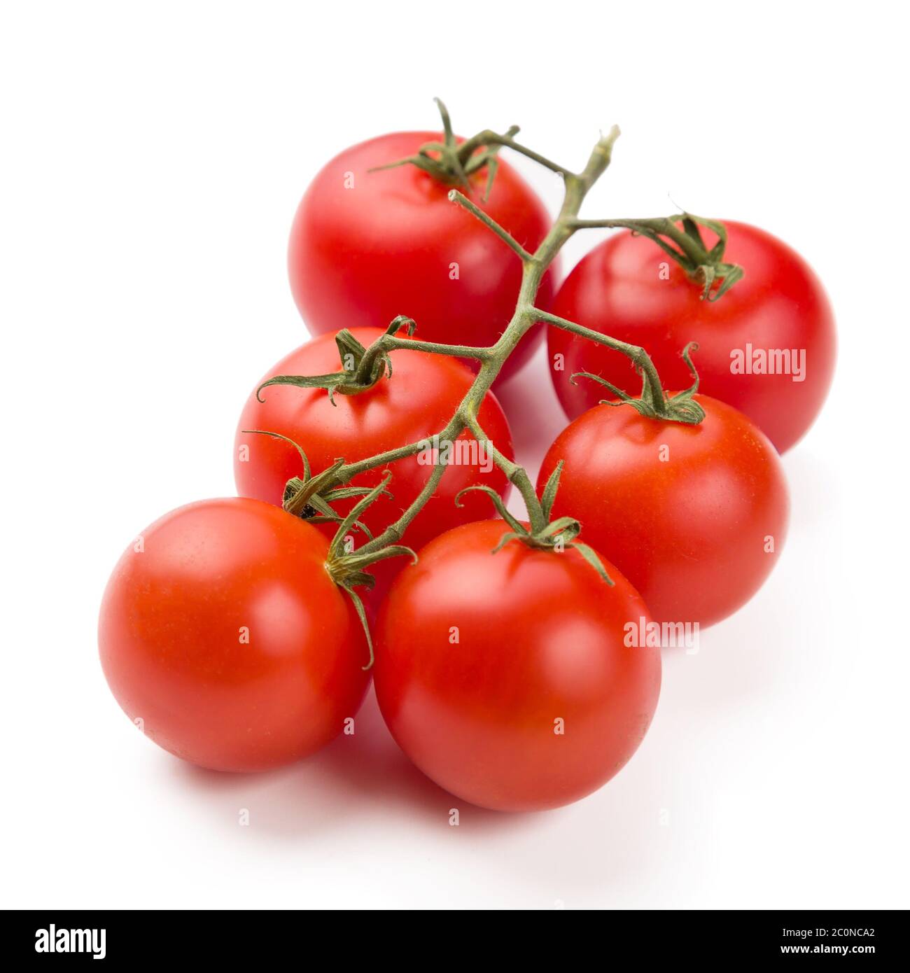 cherry tomatoes isolated on white background Stock Photo - Alamy