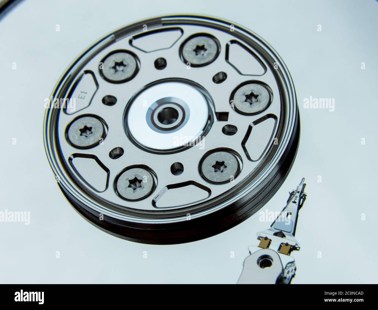 Open Cpu Disc Close up of open computer hard disk drive Stock Photo - Alamy