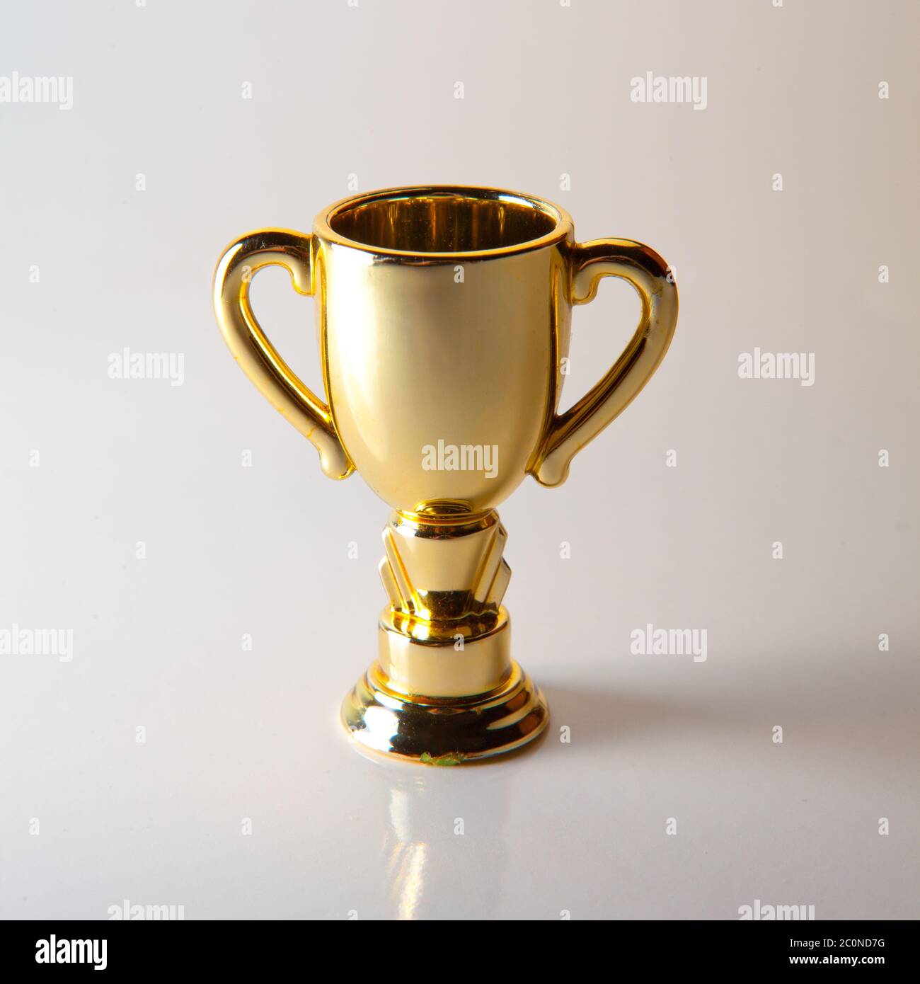 Golden cup award Stock Photo