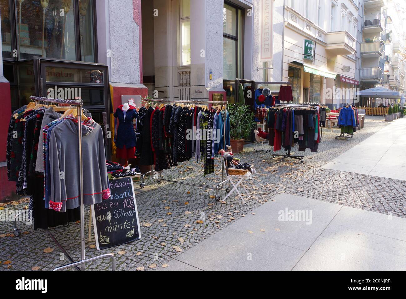 Street shopping at Prenzlauer Berg Stock Photo - Alamy