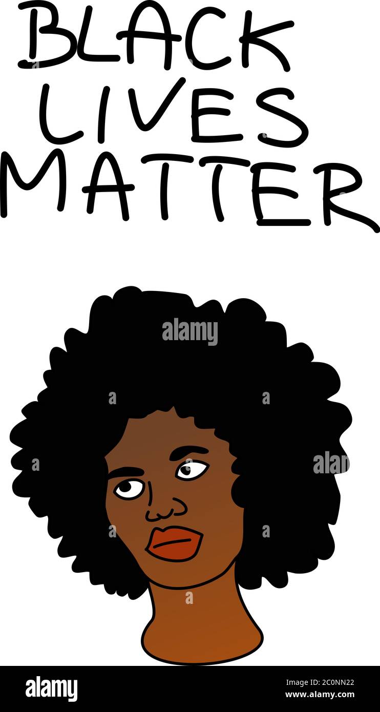 Black woman illustrations about rights Stock Photo - Alamy