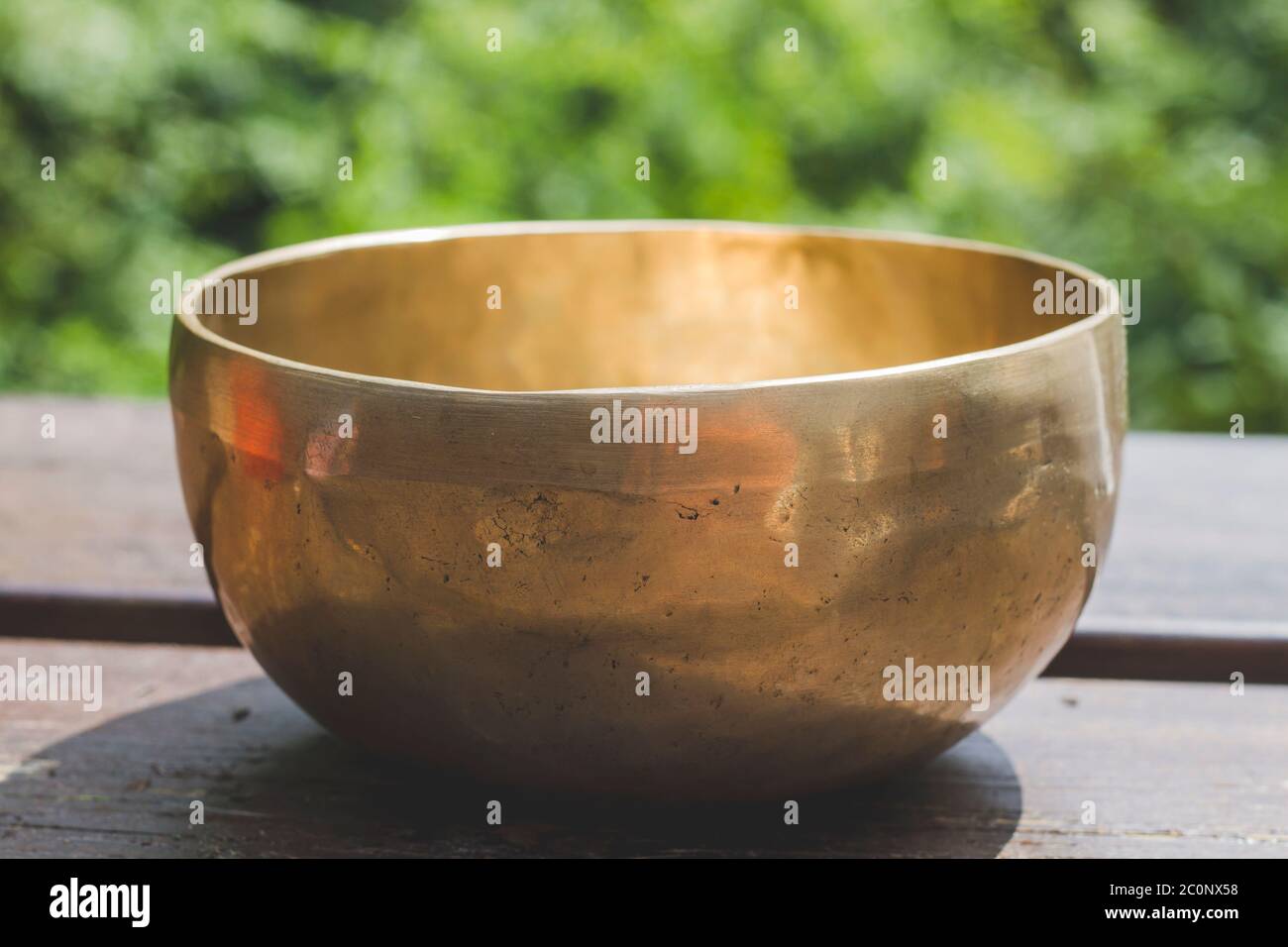 Tibetan singing bowl made of seven metals Stock Photo Alamy